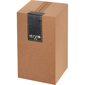 Ваза для цветов Muza Fusion Smoky серая (высота 30 см)