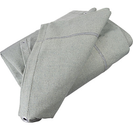 Тент-полог брезент ПВ 400 см x 6 м с люверсами хаки