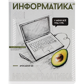 Тетрадь предметная   ИНФОРМАТИКА  ЯРКИЕ ДЕТАЛИ /48 л., А5+,клетка/67544