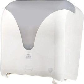 Диспенсер для полотенец рулонный Luscan Professional Н12 белый/серый