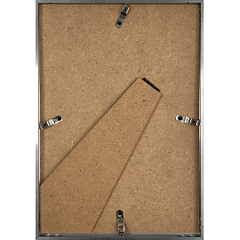 Рамка Зебра А4 21x30 см металлический багет 8 мм серебристая