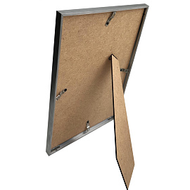 Рамка Зебра А4 21x30 см металлический багет 8 мм серебристая