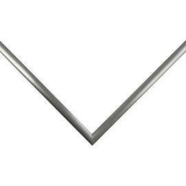 Рамка Зебра А4 21x30 см металлический багет 8 мм серебристая