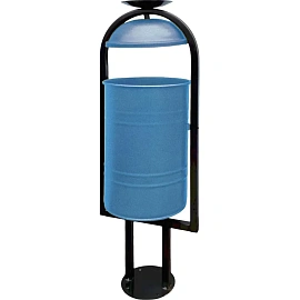 Урна уличная Космос УЦ-30П 30 л окрашенная сталь опрокидывающаяся (103.5x36x28.5 см)