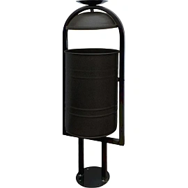 Урна уличная Космос УЦ-30П 30 л окрашенная сталь опрокидывающаяся (103.5x36x28.5 см)