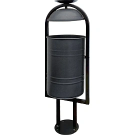 Урна уличная Космос УЦ-30П 30 л окрашенная сталь опрокидывающаяся (103.5x36x28.5 см)