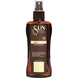 Масло для загара Sun Expert с маслом макадамии SPF10 180 мл
