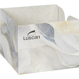 Салфетки бумажные Luscan 1-слойные 24x24 см белые (4 пачки по 100 листов+спендер)