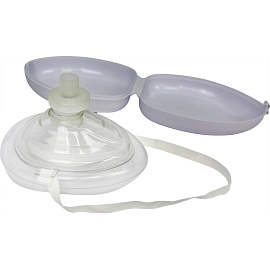 Маска для сердечно-легочной реанимации Медплант складная одноразовая универсальная