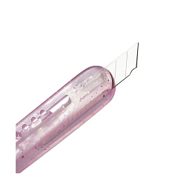 Нож канцелярский 9мм MESHU "Crystal Kitten", блистер, европодвес, ассорти