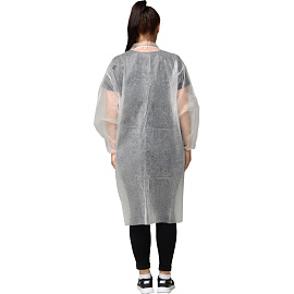 Халат на липучках, (25 гр), р.XL ,белый, (10 шт/упак)