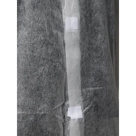 Халат одноразовый на липучке белый (размер 58-60, XXXL, 10 штук в упаковке)