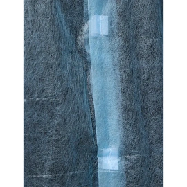 Халат на липучках, (20 гр), р.XL ,голубой, (5 шт/упак)