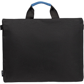 Сумка для документов Molti Melango чёрная/синяя из полиэстера (12429.3)