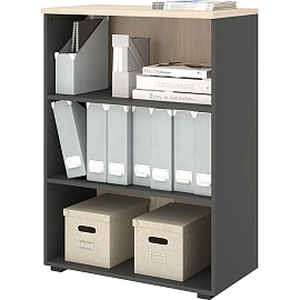 Стеллаж для документов К-Loft 241H011 дуб скандинавский/графит 786х420х1080 мм