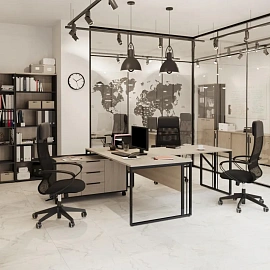 Стеллаж для документов К-Loft 241H011 дуб скандинавский/графит 786х420х1080 мм