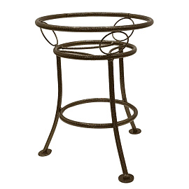 Подставка для цветов Garden Show Пион 32x25.5x25.5 см бронзовая