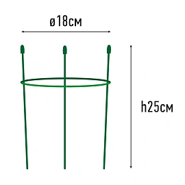 Опора для растений Garden Show Круглая 25.5x18x1 см металл