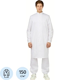 Халат муж у17 ХАССП (сатори) бел 96-100/182-188