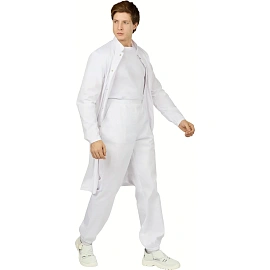 Халат муж у17 ХАССП (сатори) бел 104-108/182-188