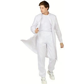 Халат муж у17 ХАССП (сатори) бел 112-116/182-188