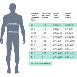 Халат муж у17 ХАССП (сатори) бел 112-116/182-188