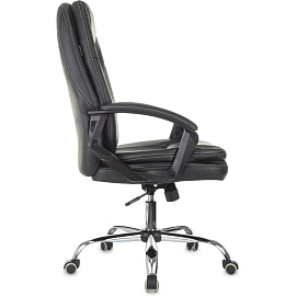 Кресло для руководителя Easy Chair 668 TPU чёрное (экокожа, металл)