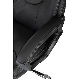 Кресло для руководителя Easy Chair 668 TPU чёрное (экокожа, металл)