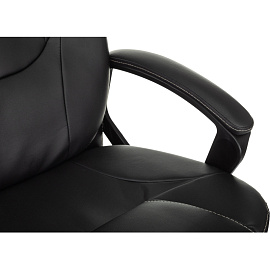 Кресло для руководителя Easy Chair 668 TPU чёрное (экокожа, металл)