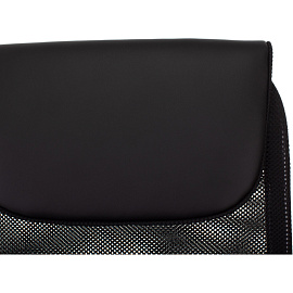 Кресло для руководителя Бюрократ CH-607 чёрное (сетка/ткань, металл)