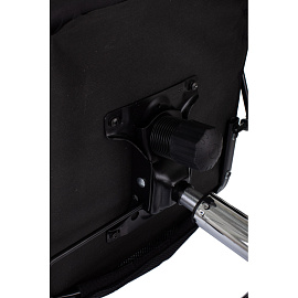 Кресло для руководителя Бюрократ CH-607 чёрное (сетка/ткань, металл)