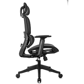 Кресло для руководителя Бюрократ 831 чёрное (сетка, пластик)