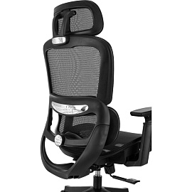 Кресло для руководителя Бюрократ 831 чёрное (сетка, пластик)