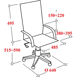 Кресло для руководителя Бюрократ 831 чёрное (сетка, пластик)