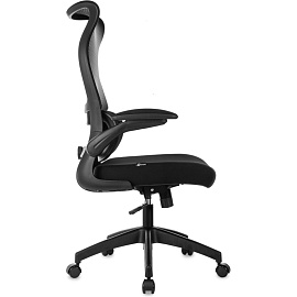 Кресло для руководителя Бюрократ SIGMA 1 чёрное (сетка/ткань, пластик)