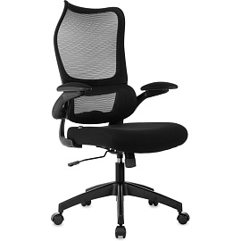Кресло для руководителя Бюрократ SIGMA 1 чёрное (сетка/ткань, пластик)