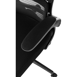 Кресло для руководителя Бюрократ SIGMA 1 чёрное (сетка/ткань, пластик)