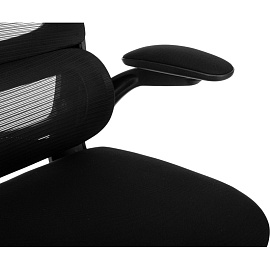 Кресло для руководителя Бюрократ SIGMA 1 чёрное (сетка/ткань, пластик)