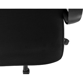 Кресло для руководителя Бюрократ WISE чёрное (сетка/ткань, пластик)