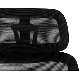 Кресло для руководителя Бюрократ WISE чёрное (сетка/ткань, пластик)