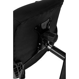 Кресло для руководителя Бюрократ WISE чёрное (сетка/ткань, пластик)