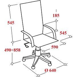 Кресло для руководителя Бюрократ WISE чёрное (сетка/ткань, пластик)