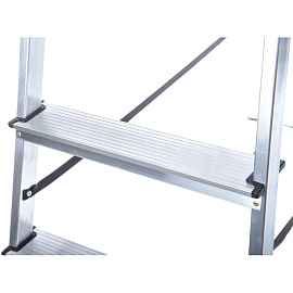 Стремянка алюминиевая Zalger 4 ступени (111-4) фото Стремянка алюминиевая Zalger 4 ступени (111-4)