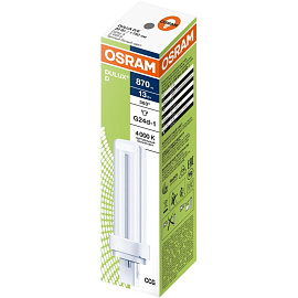 Лампа люминесцентная Osram 13 Вт G24D-1 D 4000 К 900 Лм (4099854122866)