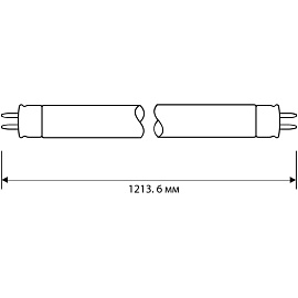 Лампа люминесцентная Camelion 36 Вт G13 T8 6500 К 1220 Лм (3009)