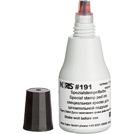 Краска штемпельная Noris универсальная 191A черная 25 мл