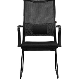 Конференц-кресло Ergolife Sit Air чёрный (ткань, металл чёрный)