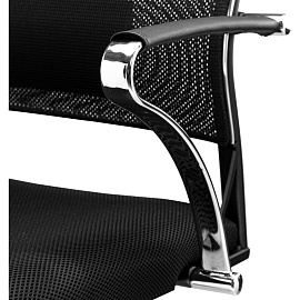 Кресло для руководителя Ergolife Sit Air чёрное (ткань, металл)