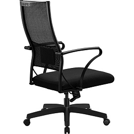 Кресло для руководителя Ergolife Sit Air чёрное (ткань, пластик)