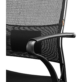 Кресло для руководителя Ergolife Sit Air чёрное (ткань, пластик)